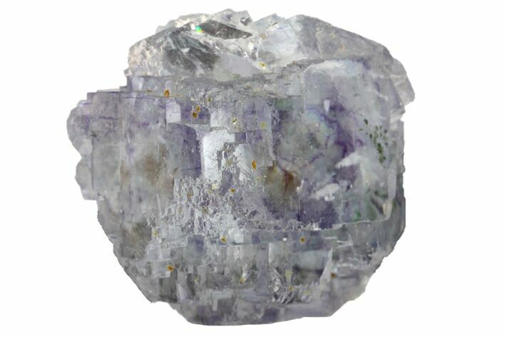 Stepped Purple-Blue Fluorite Crystal Formation - China #161613
